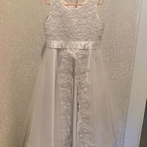 Flower girl, first communion dress.
